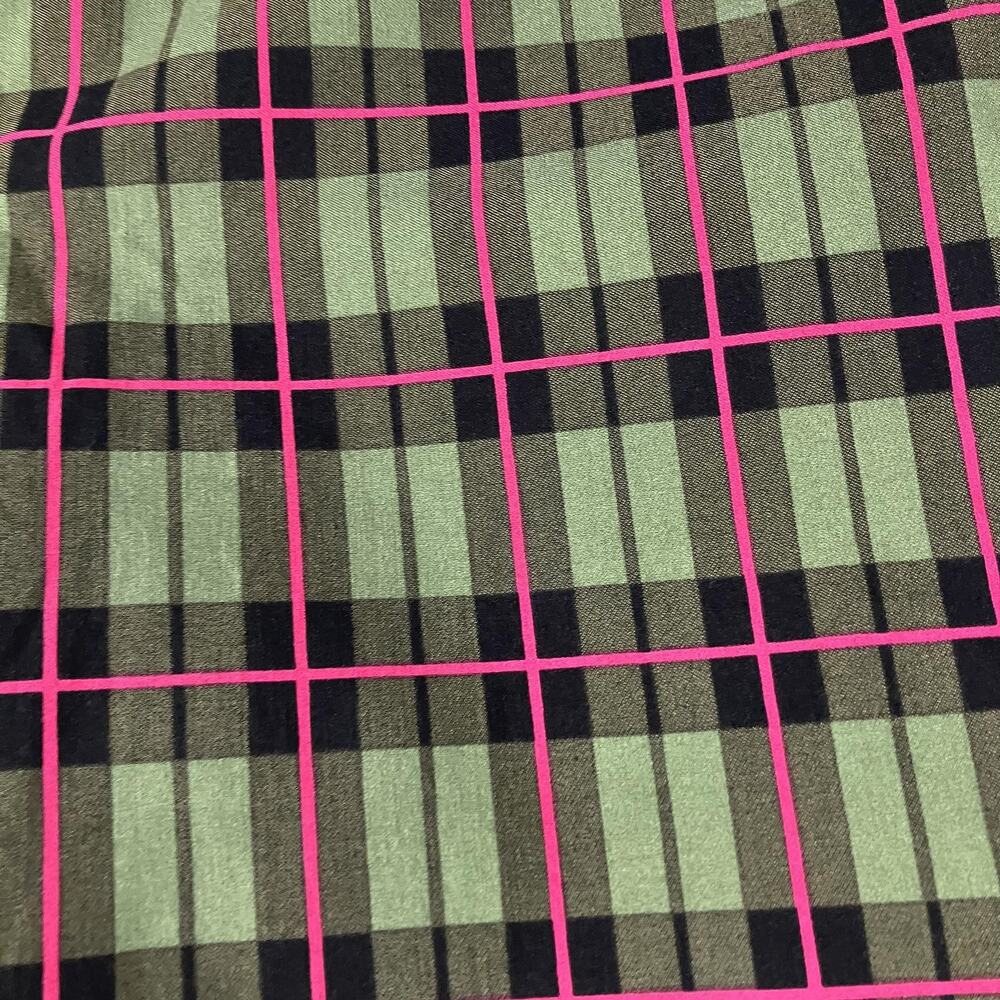 No Boundaries Pants Womens 2XL 19 Green Pink Plaid Stretch Skinny Rayon Blend - Picture 3 of 10